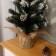 Fir -tree artificial desktop "classic snow -white" bump silver 60 cm