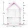 Puppet house "Veronica", white-pink color, 98x60x30 cm
