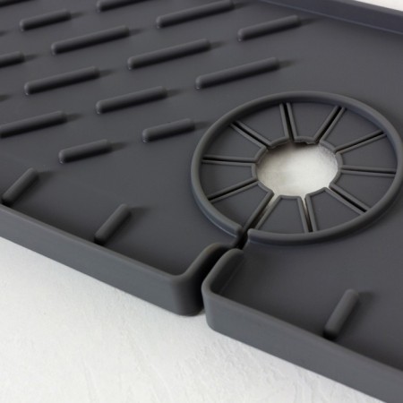 Silicone rug for the Joy Home sink, 36x14.5 cm, gray-3