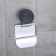 ACCOONA A11405 vacuum suction cup holder on a vacuum suction cup, chromium color