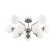 Suspension lamp Maytoni Mod221PL-10N, 10HE14, 40W, 90.7x90.7 cm, Nickel color