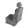 Protective cape for children's car seats, 95 x 44 cm, oxford glassy, ​​gray