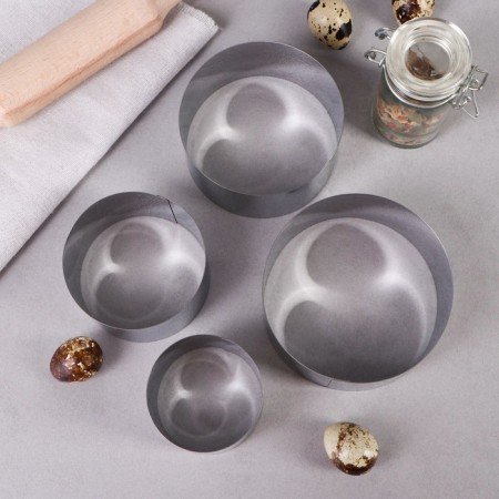 A set of baking forms and calculation "Circle", D-10, H-5 cm, 4 pcs-2