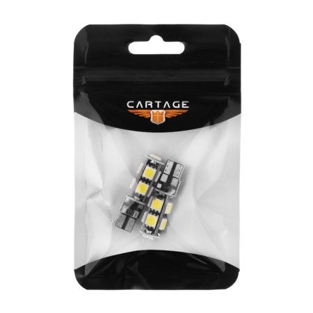 Auto Stuffing LED CARTAGE, T10 W5W, 12 V, 9 SMD-5050, 2 pcs, white light-1