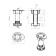 Adjustable support h = 95-130 mm, black, 50 pcs