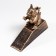 Stopper door cast iron "mouse" Golden Patina 11x4x14 cm