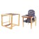 Stool for feeding "Baby", transformer, blue color