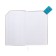 Leduced Diary, 120x200 mm 128 sheets, leatherette, gray block 70 g/m2, lies, refuge with a colored button, sea wave