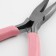Subtlebounds curved, for needlework, 13 × 6.5 cm, silver/pink color