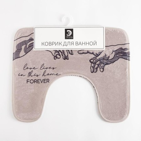 Bathroom mat Ethel "Forever", 50x40 cm, velor-4