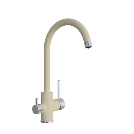 Kitchen mixer Uperwood Quartz UPD-01, with a filtered water channel, color 02 beige-1