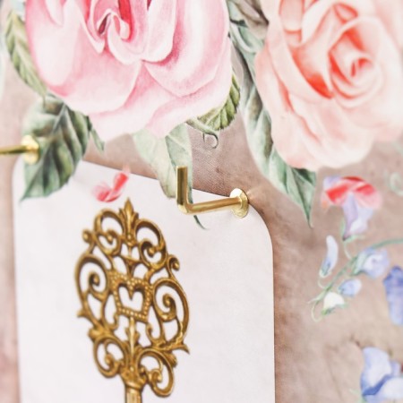 Open "Flower" Key of 5 hooks, 23x32 cm-2