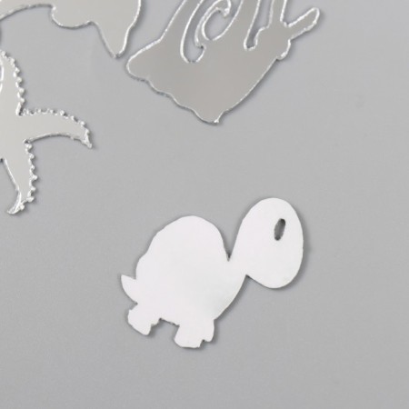 Decor for creativity plastic mirror "underwater world" set 6 pcs-2