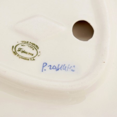 Gine Liszt dish, 22 × 19 × 3.5, Gzhel-2