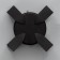 Lamp "Deco" 4xLED 4W 4000K IP66 black 16x4.3x16 cm