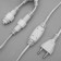 Garland "Curtain" 2 × 9 m, IP44, UMS, white thread, 1800 LED, white glow, flicker, 220 V