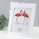 Photo frame plastic 20x25 cm "forget -me -nots with rhinestones" 27.5x32 cm