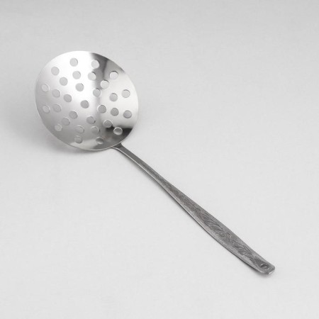 Noise a large “Uralochka”, 30 cm, d = 10.5 cm, thickness 2 mm, simplified processing, silver color