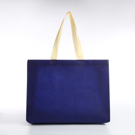 Household bag without fastening, blue color-1