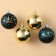 New Year's Christmas Balls “Miracles near!”, For New Year, plastic, d = 6, 4 pcs., Blue and gold color
