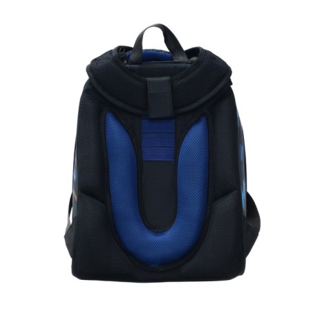 School backpack 38 x 30 x 16 cm, ergonomic back, stavia "quest", multicolor/blue-5