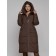 Coat insulated winter female, size 46, dark brown color