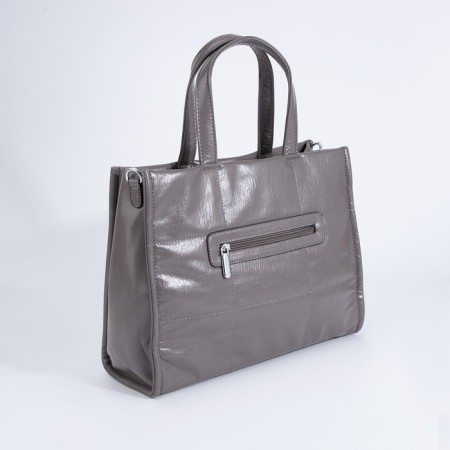 Luggage bag, external pocket, long belt, gray color-1