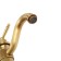 Zein sink mixer, curved spout, without eyeliner, brass, bronze color