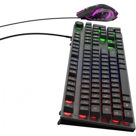 Keyboard + mouse oller 500GMK Claw: Gray/Black Mouse: Black/Gray USB Multimedia Led (1546 106689-4