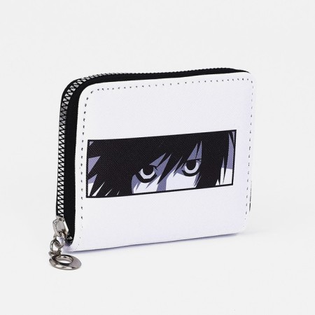 Lightning wallet, card for cards, for coins, white color