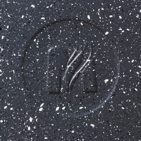 Granite pan, d = 26 cm, anti -stick coating, removable handle, glass cover, color gray color-7