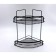 Wall corner shelf 2-tier Joy Home, black
