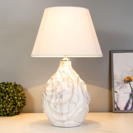 Skarla table lamp E14 40W white-gray 30x30x46 cm Risalux-1