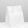 Craft bag without printing, white, round handle 32 x 18 x 37 cm