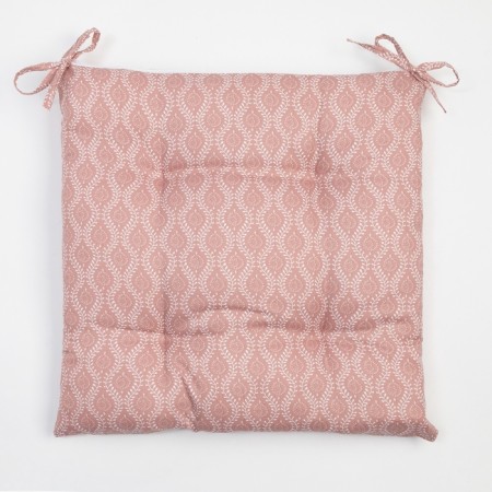 Siddle on the chair Ethel "Ornament" 40x40 cm, col. pink, 100% polyester-4