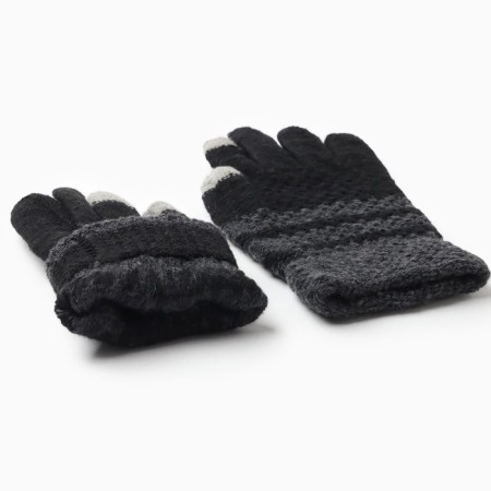 Male gloves, black/gray color, size 10-2