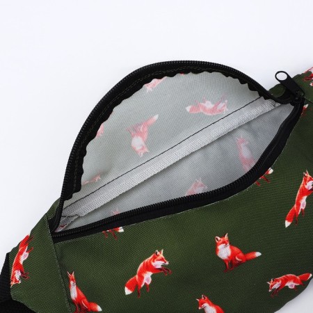 Bag Board Fox, 32x8x15 cm, lightning departure, green color-7