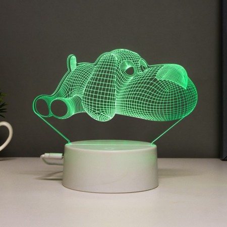 S soat "Dog" LED 7 colors USB/from the batteries white Risalux-4