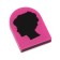 Close for hair with a clamp, pink