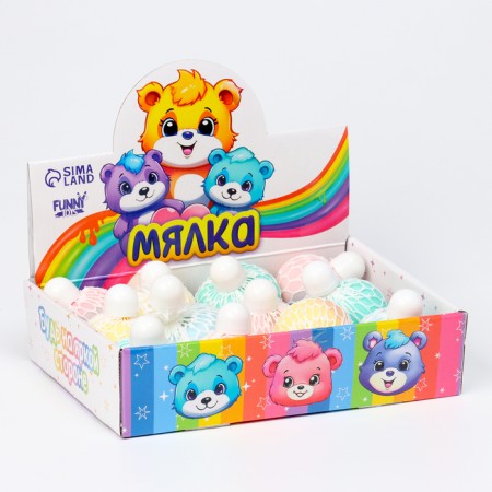 Antistress Meshka "Bears", with paste, in showbox-4