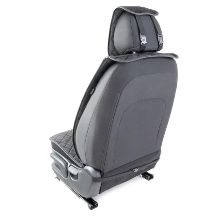 Front seats Car Performance, 2 pcs, alcantara, rhombus, black-4