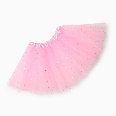 Children's skirt kaftan "stars" light pink, length 30 cm