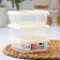 Asti container set, 500 ml, 3 pcs, square, light-beige color