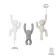 A set of hooks Umbra Buddy, 3 pcs, color gray