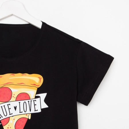 Female pajamas (T -shirt and trousers) KAFTAN PIZZA p. 48-50, black-7