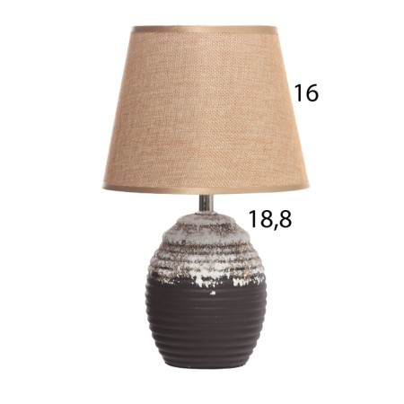 Table lamp "Cong" 1x40W E14 brown 19.5x19.5x34cm-5