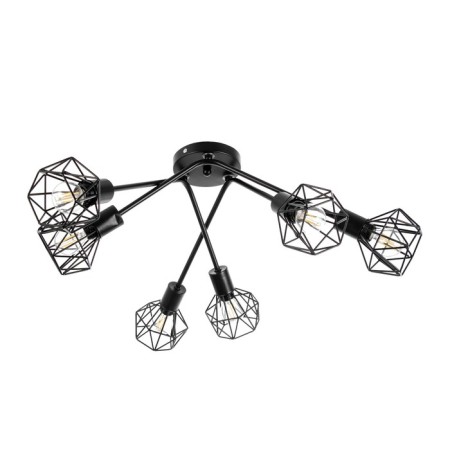 Causte "Andis" 6he27 40W Black 50x50x18 cm