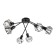 Causte "Andis" 6he27 40W Black 50x50x18 cm
