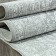 Rectangular carpet Valentis sirocco, size 80x150 cm, color Grey/White
