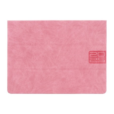 Dated 2025, 250 x 190 mm, 54 sheets, gluing, Escalada, hard -leather cover, pancake embossing, tinted block 70 g/m2, pink-1
